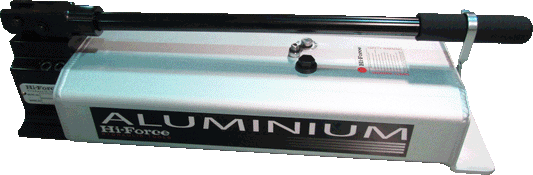 Two stage, Single acting, Manually operated alumin