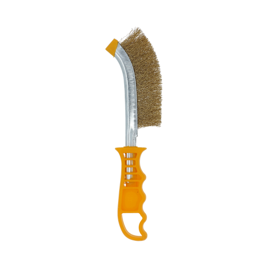 Image 1 of Handborstel messing gegolfd