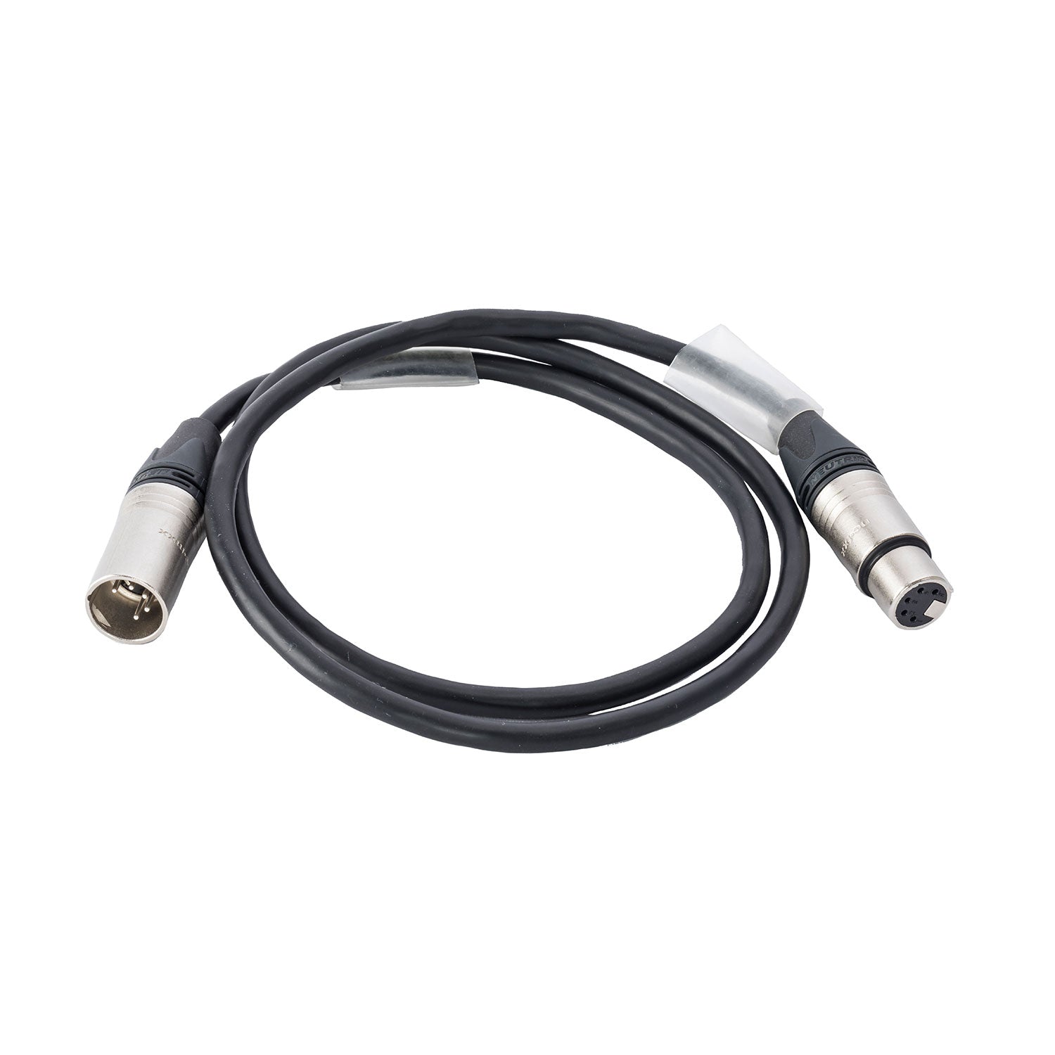 Image 1 of DMX Verlengkabel 2,5 m HD Purflex XLR 5p zilver 120 Ohm krimpkousen