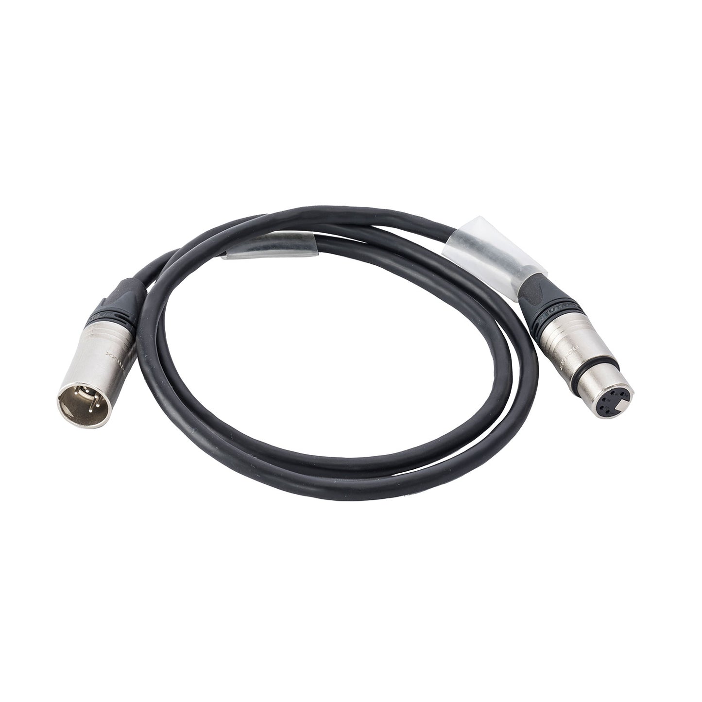 Image 1 of DMX Verlengkabel 7,5 m HD Purflex XLR 5p zilver 120 Ohm krimpkousen