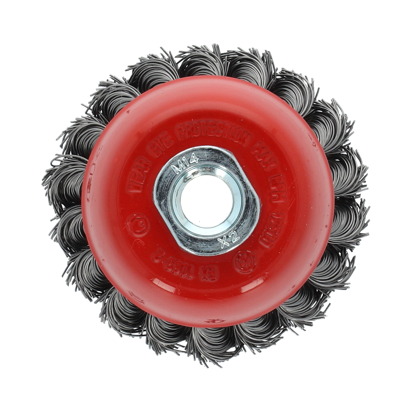 Image 1 of Komborstel staaldraad getordeerd