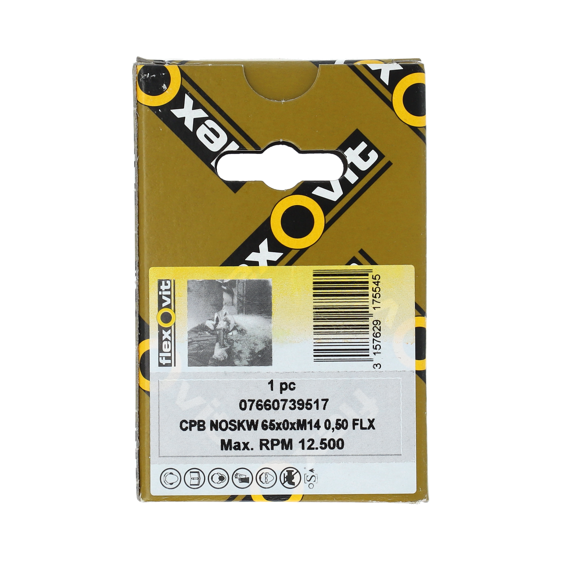 Image 4 of Komborstel staaldraad getordeerd