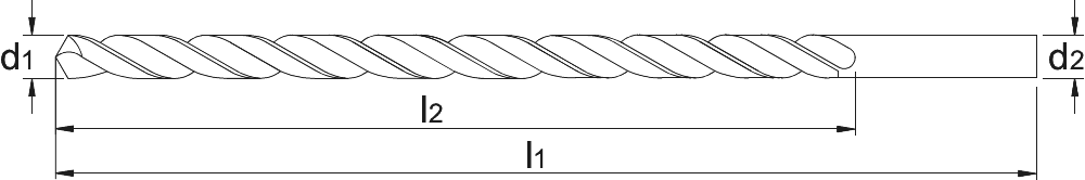 Image 2 of HSS Spiraalboor DIN 1869 type TS