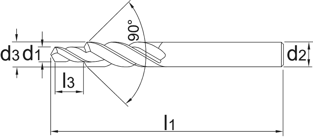 Image 2 of HSS-E Meerfasenboor fijnpassing, lang, 90°