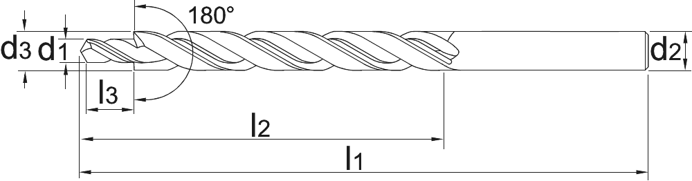Image 2 of HSS Meerfasenboor DIN 8376 180°