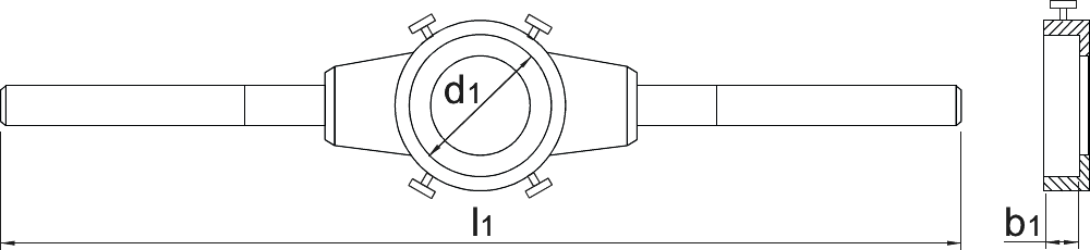 Image 2 of DIN EN 22568 Snijplaathouder, standaard kwaliteit, Zink-legering