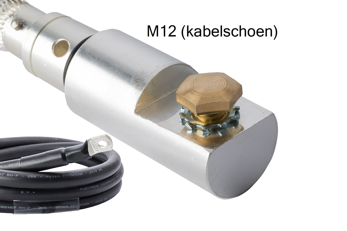 Image 3 of Powersafe Line Drain 500A E groen M12 M40B direct verbinden met kabelschoen M12 wartel M40B