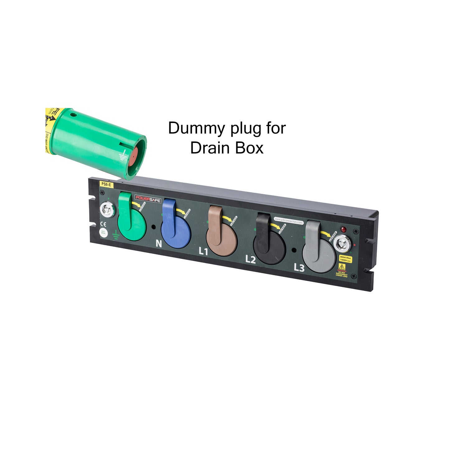 Image 4 of P3 SOURCE BOX Dummy PLUG E-GN to use Sequential box without Earth lead