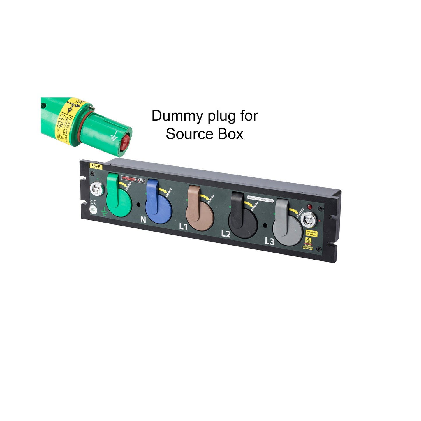 Image 3 of P3 SOURCE BOX Dummy PLUG E-GN to use Sequential box without Earth lead